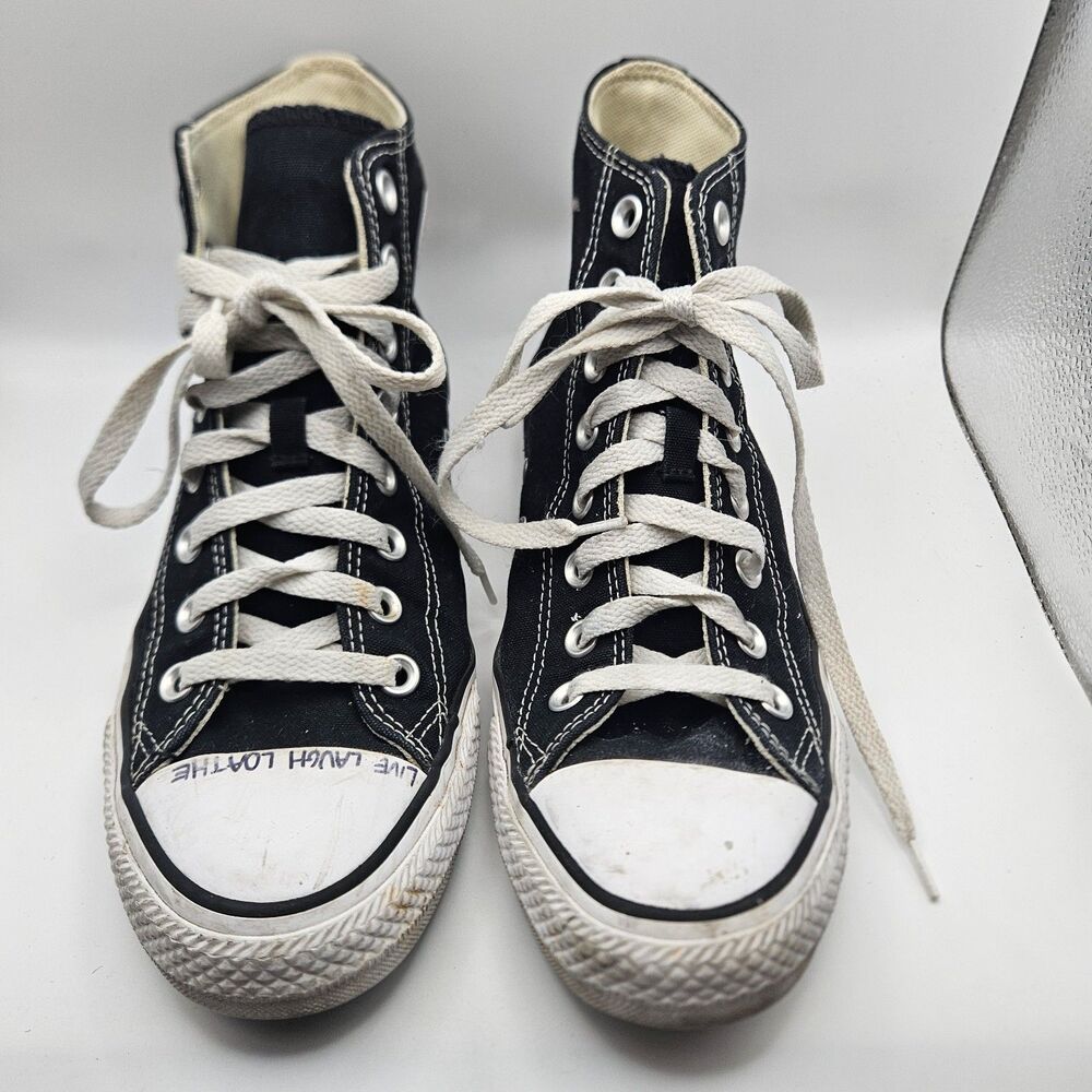 Converse CTAS High Top Black Sneaker M9160 Classic Skate Grunge M6.5 W8.5 READ